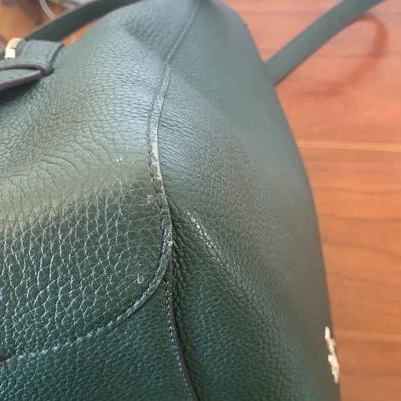 Kate Spade Leila Med. Triple Compartment Shoulder Bag Dark Evergreen - Picture 10 of 15